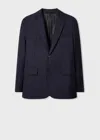 Paul Smith Navy 'storm System' Technical Wool Blazer Blue In Blue