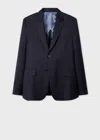 Paul Smith Navy Stripe Tropical Wool Buggy-lined Blazer Blue In Blue