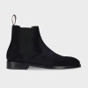 Paul Smith Navy Suede 'lawson' Boots Blue
