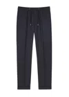 Paul Smith Navy Tailored Trousers With Relaxed Fit