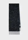 Paul Smith Navy Tonal Leopard Scarf Blue In Blue
