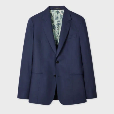 Paul Smith Navy 'travel Pro' Wool Blazer Blue