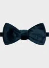 Paul Smith Navy Velvet Self-tie Bow Tie Blue In Blue