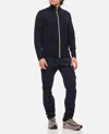 Paul Smith Stand-up Collar Long Sleeves Cardigan In Blue