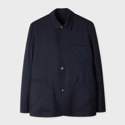 Paul Smith Navy Wool 'a Suit To Travel In' Work Jacket Blue