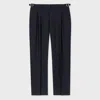 Paul Smith Navy Single-pleat Wool-mohair Evening Trousers Blue In Blues