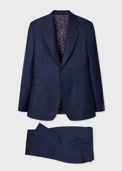 Paul Smith Navy Wool Suit Blue