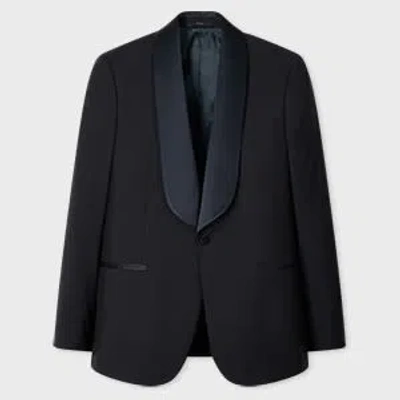 Paul Smith Navy Wool-mohair Evening Blazer Blue