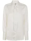 Paul Smith Long Sleeve White Shirt With Removable Tie In 02 White