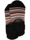 Paul Smith No-show Striped Ankle Socks In Black