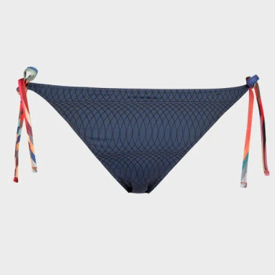 Paul Smith No.9 - Women's Navy Tie-side Bikini Bottoms Blue