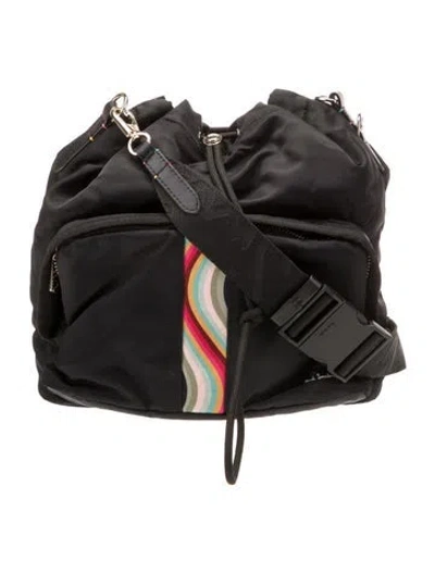 Pre-owned Paul Smith Nylon Shoulder Bag In Black