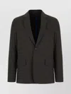 Paul Smith Nylon Stretch Blazer Back Vent In Black