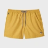Paul Smith Ochre Yellow Zebra Logo Swim Shorts In Multi