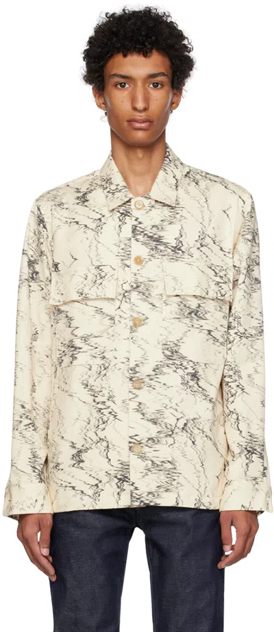 Paul Smith Off-white & Black Graphic Shirt In 02 Whites