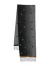 Paul Smith Men Scarf Faded Int Jacq Accessories In Black