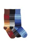 Paul Smith Three-pack Multicolor Isodore Socks In Multicolour