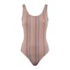 Paul Smith One-piece Swimsuit 'signature Stripe' In Multi