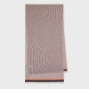 Paul Smith Orange Cotton-blend Optic Houndstooth Scarf In Orange