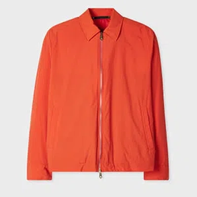 Paul Smith Orange Cotton-blend Quilted Zip Jacket