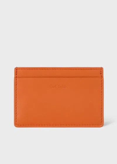 Paul Smith Orange Leather Card Holder