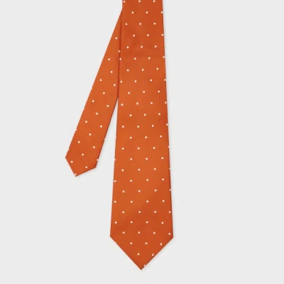 Paul Smith Orange Polka Dot Tie