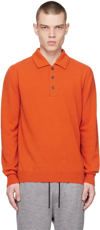 Paul Smith Orange Three-button Polo