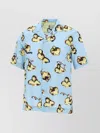 PAUL SMITH ORCHID PRINT VISCOSE AND COTTON SHIRT