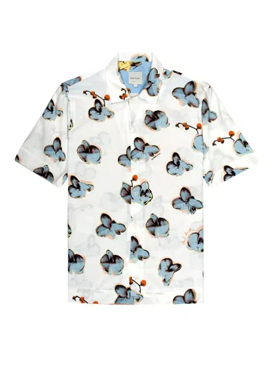 Paul Smith Orchid Printed Short In White