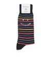 Paul Smith Organic Cotton-blend Leo Happy Socks In Multi