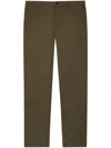 Paul Smith Slate Khaki Fine Cotton-twill Chinos Grey In Green