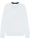 Paul Smith Sky Blue Crew Neck Sweater In Blue