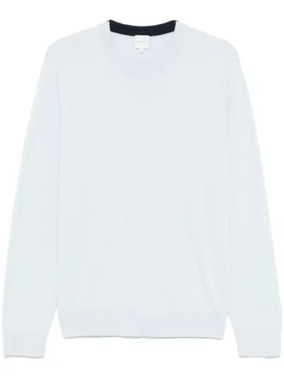 Paul Smith Organic-cotton Knitted Sweater In Blue
