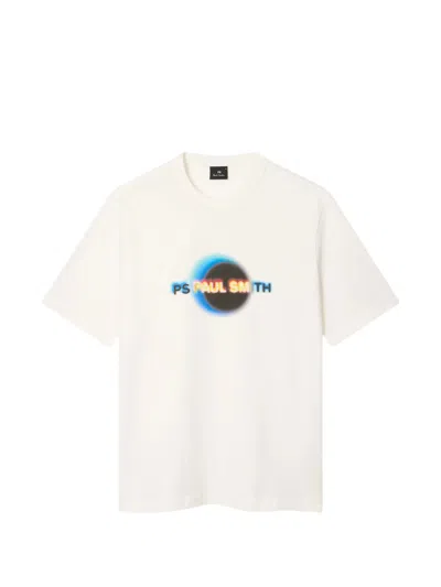 Paul Smith Organic Cotton Mini T-shirt For Men In White