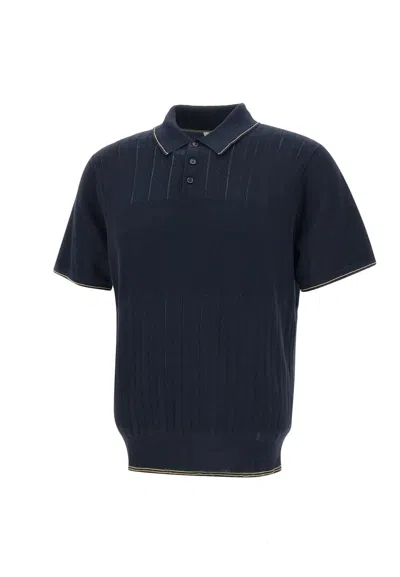 Paul Smith Organic Cotton Polo Shirt In Blue