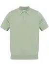 Paul Smith Green Organic Cotton Knitted Polo Shirt