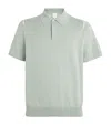 Paul Smith Green Organic Cotton Knitted Polo Shirt In Green