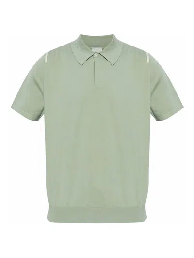Paul Smith Green Organic Cotton Knitted Polo Shirt