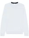 Paul Smith Sky Blue Crew Neck Sweater In Gray