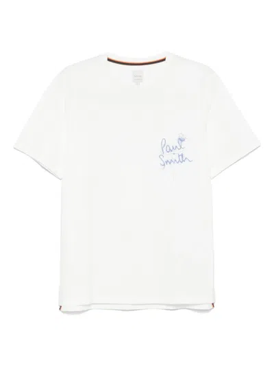 Paul Smith Organic-cotton T-shirt In White