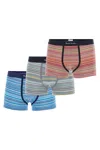 Paul Smith Multicolour Cotton Stripe Three Briefs Pack