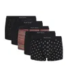 Paul Smith Mixed 'signature Stripe' And Pattern Briefs Five Pack Multicolour