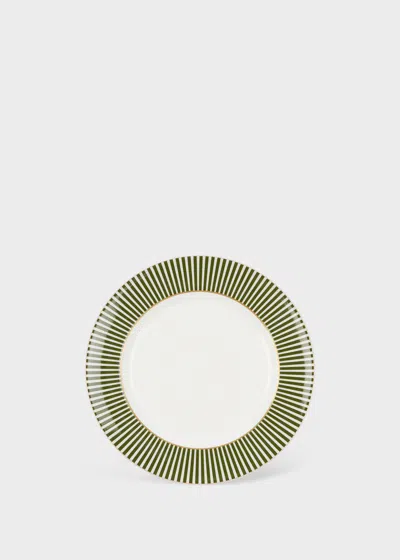Paul Smith Our Made In England 6" Side Plate Green In Multi