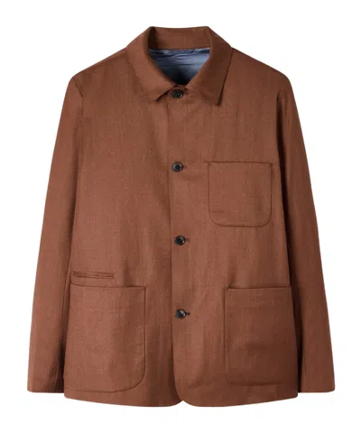 Paul Smith Work Jacket In Brown