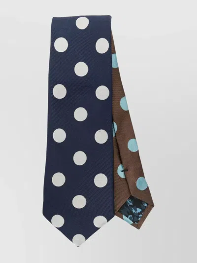 Paul Smith Oversized Dot Adjustable Length Tie In Blue