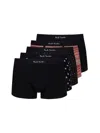 Paul Smith Mixed 'signature Stripe' And Pattern Briefs Five Pack Multicolour