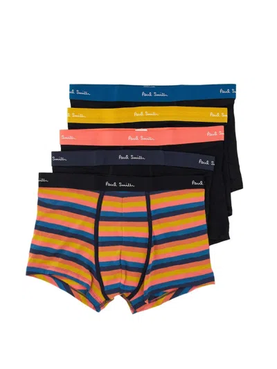 Paul Smith Pack Of Five Boxer Shorts In Black