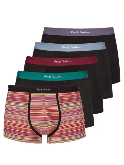 Paul Smith Pack Of Five Boxer Shorts In Multi