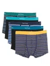 Paul Smith Men Pack Of Five Boxer Shorts In Multicolour