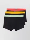 Paul Smith Pack Of Three Briefs With Elastic Waistband In Black